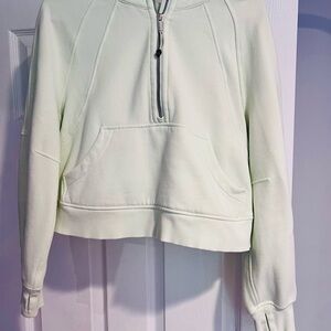 Lululemon Athletica Scuba oversized Half-Zip Hoodie in lite mint green